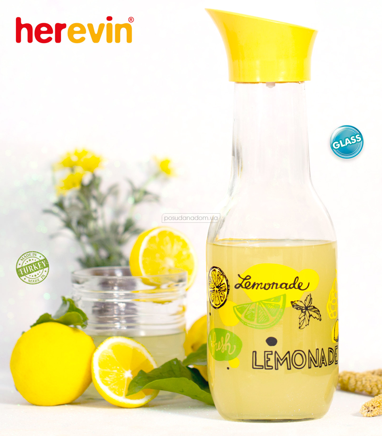 Пляшка для води Herevin 111652-002 Lemonade, каталог