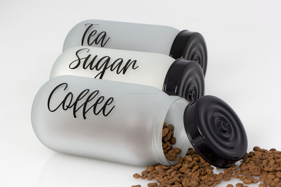 Банку Herevin 172341-020 Ice Tea-Coffee-Sugar-Black MIX 0.42 л, недорого