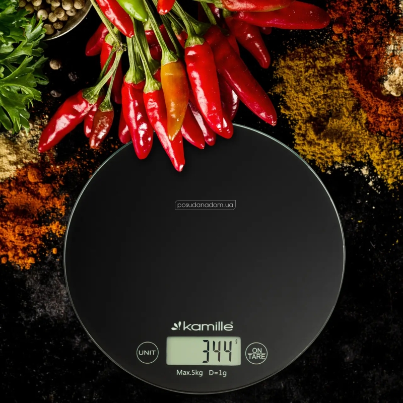 Кухонные весы электронные Kamille KM-7108, каталог