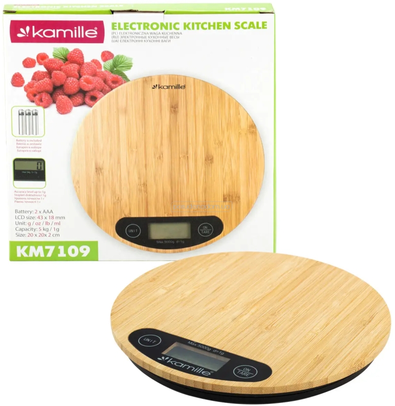 Кухонные весы электронные Kamille KM-7109, каталог