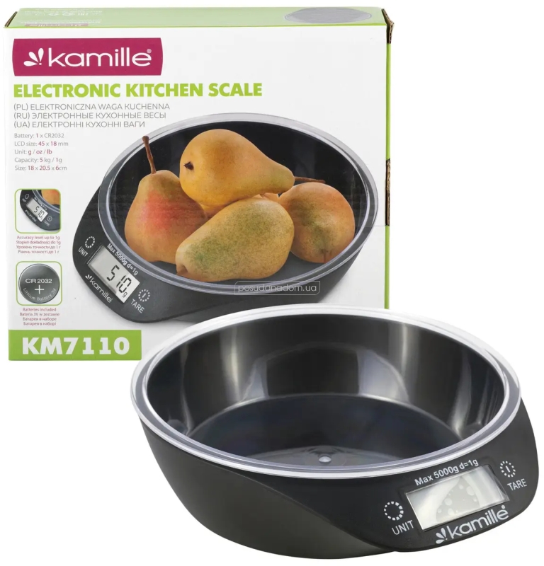 Кухонные весы электронные Kamille KM-7110, цвет