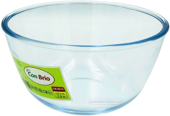 Скляний салатник Con Brio 8015-CB 19 см