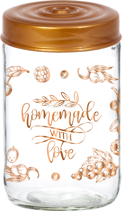 Банка Herevin 171441-072 Decorated Jam Jar-Homemade With Love 0.6 л