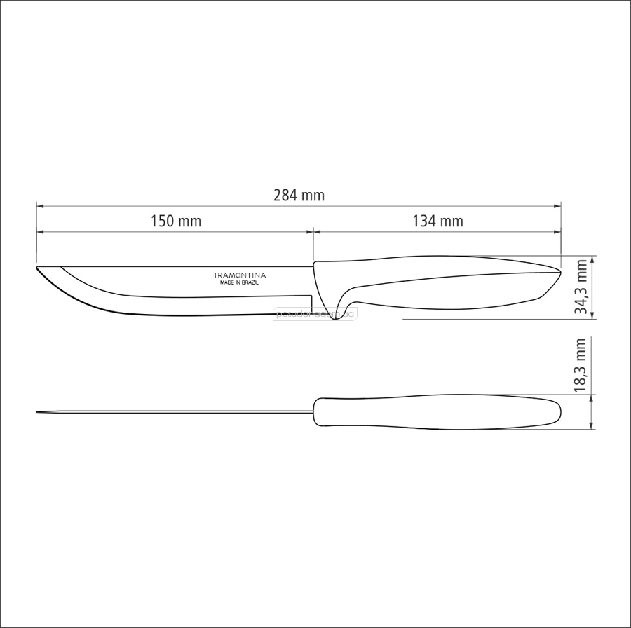 Набір ножів для м'яса Tramontina 23423/036 PLENUS 15.2 см, недорого