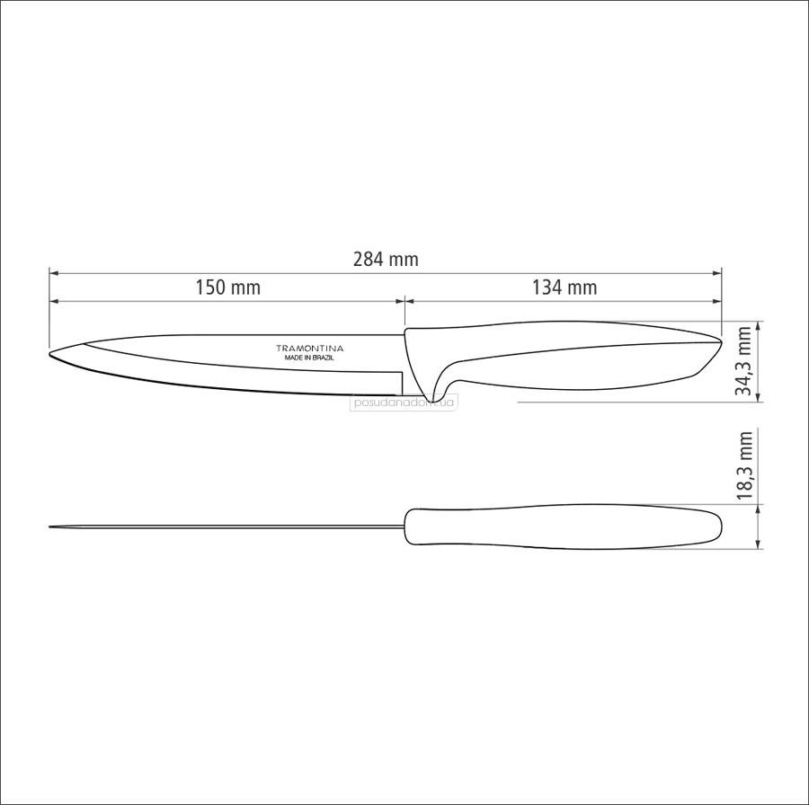 Набор разделочных ножей Tramontina 23424/036 PLENUS 15.2 см, недорого