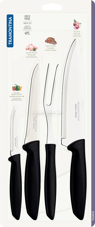 Набір ножів Tramontina 23498/031 PLENUS, каталог
