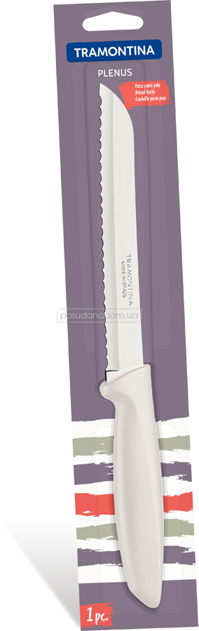 Нож для хлеба Tramontina 23422/137 PLENUS 17.8 см, цвет