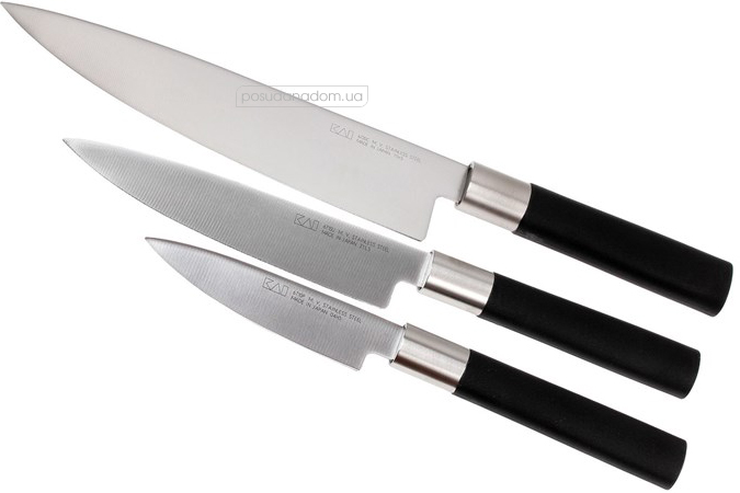 Набір ножів Kai 67S-300 (6710P+6715U+6720C)