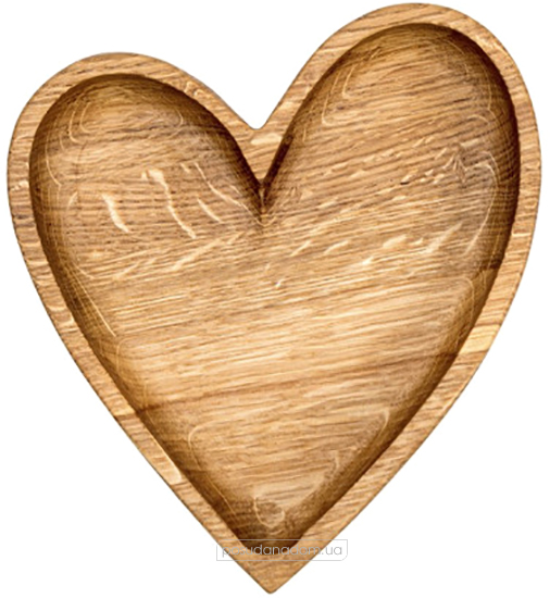 Тарелка Сердце  Woodstuff wds_0005 16 см