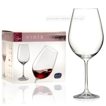 Набір бокалів для вина Bohemia 40729-450 Viola 450 мл