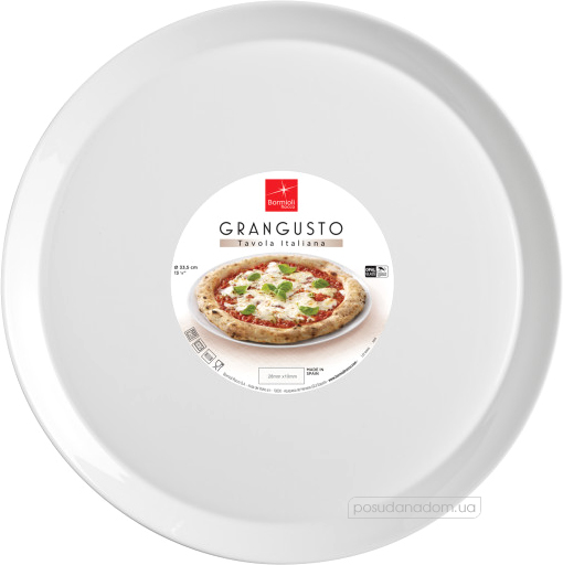 Блюдо для піци шеф Bormioli rocco 401321ftb121990 grangusto 33 см