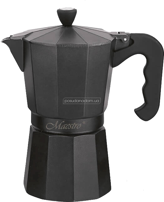Кофеварка гейзерная Maestro MR1666-9-BLACK Espresso Moka 0.45 л