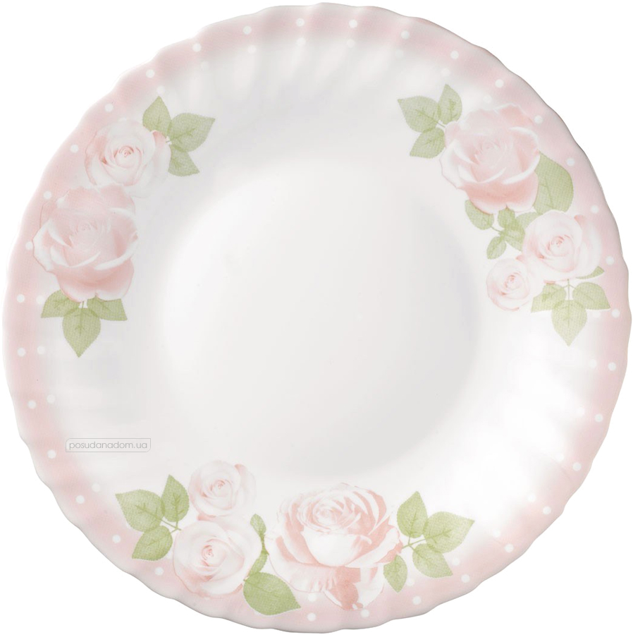 Набір обідніх тарілок Bormioli Rocco 403886S12021287 рожеві троянди PRIMA 18 пред.