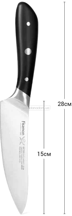 Нож поварской Fissman 2525 HATTORI 15 см, каталог