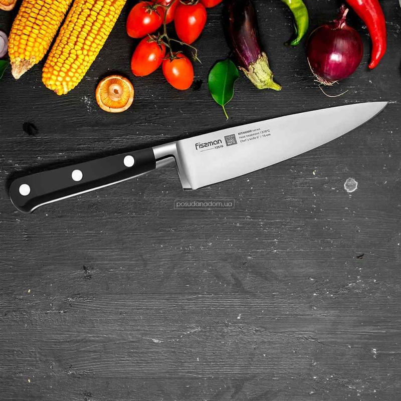 Нож поварской Fissman 12516 KITAKAMI 15 см в ассортименте