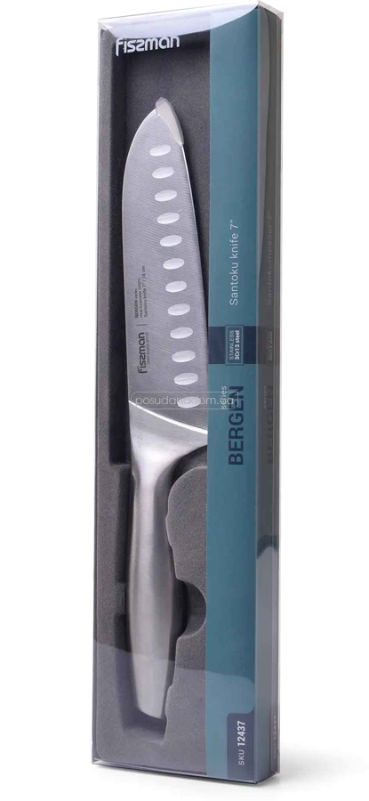 Нож сантоку Fissman 12437 BERGEN 18 см, цвет