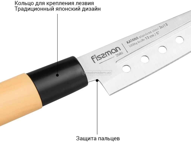 Набір ножів Fissman 2680 KATANA, недорого