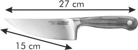Нож кулинарный Tescoma 884818 FEELWOOD 15 см, цвет
