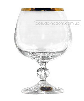 Набор бокалов для коньяка Bohemia 40149-20746-250 Claudia GOLD 250 мл