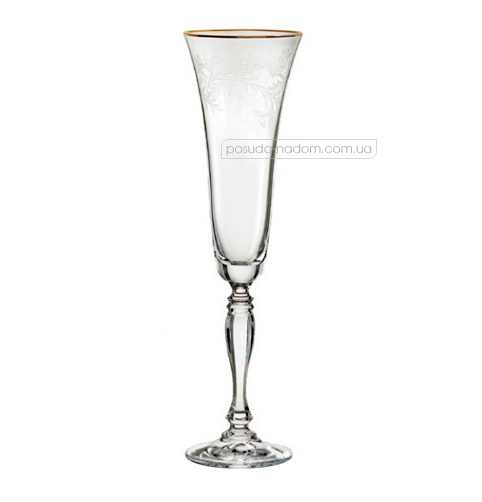 Набір бокалів для шампанського Bohemia 40727-437685 Victoria GOLD 180 мл