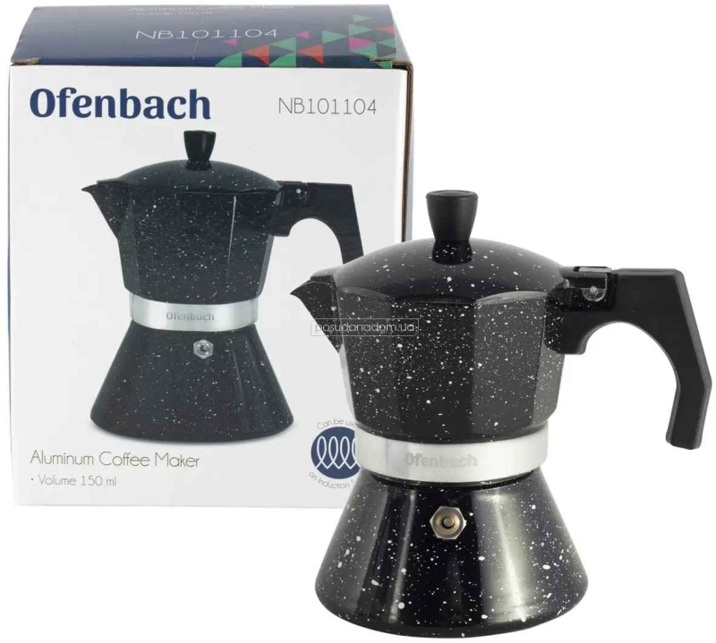 Кофеварка гейзерная Ofenbach 101106 0.45 л в ассортименте