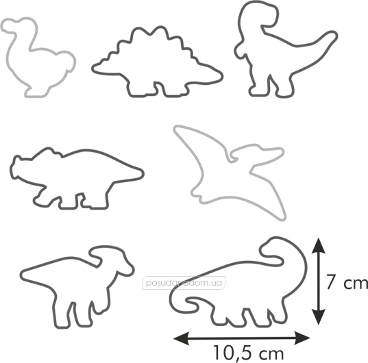 Форми динозаври Tescoma 630928 DELICIA KIDS, каталог