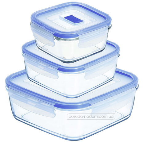 Набір контейнерів для зберігання Luminarc H7685 PURE BOX ACTIVE 1.3 л