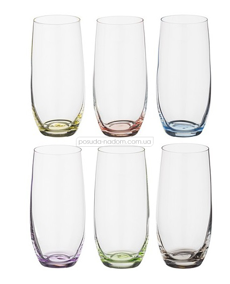 Набір склянок для води Bohemia 25180/350S/D4662 Rainbow 350 мл