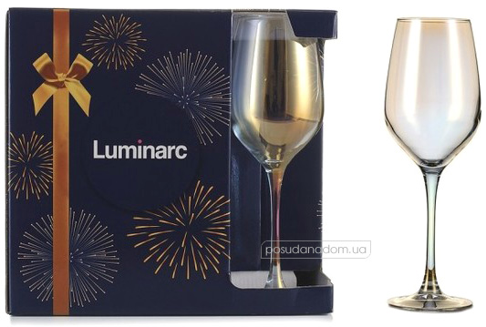 Набор бокалов для вина Luminarc P1638/1 СЕЛЕСТ ЗОЛОТИСТЫЙ ХАМЕЛЕОН 350 мл