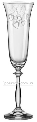Набір бокалів для шампанського Bohemia 40600/C5776/190/2 Angela 190 мл